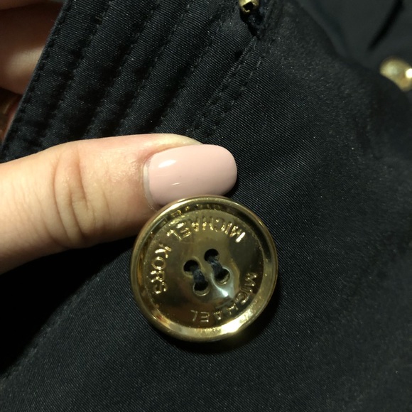 Michael Kors Coat Faux-fur-hood Size M - Picture 3 of 6